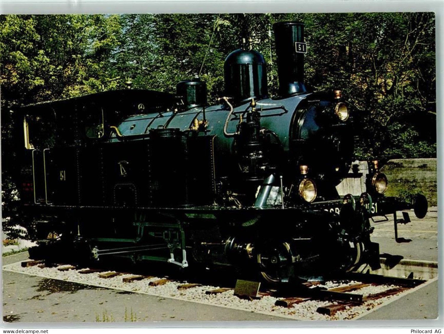 3150 Schwarzenburg - Lok Ed 3/4 Nr 51 Bern Schwarzenburg Bahn Lokdenkmal... - 10498361