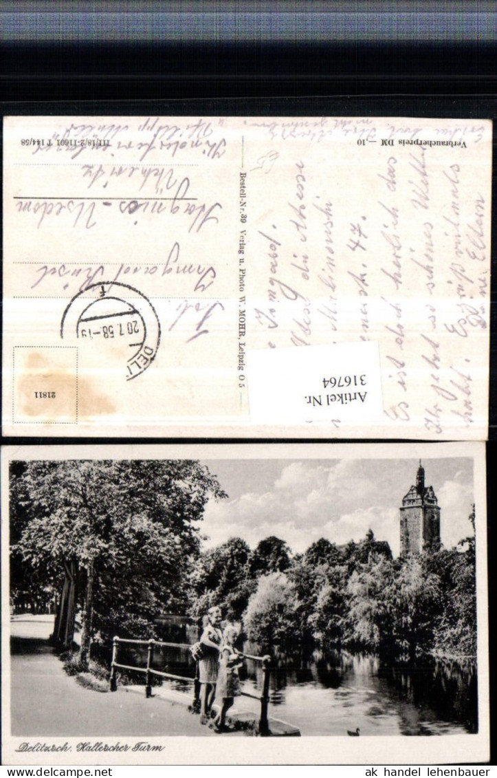 316764,Delitzsch Hallescher Turm Kinder Mädchen