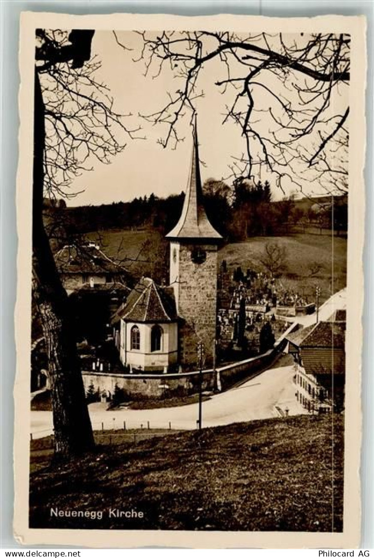 3176 Neuenegg 1937 Foto AK Kirche - 38022421