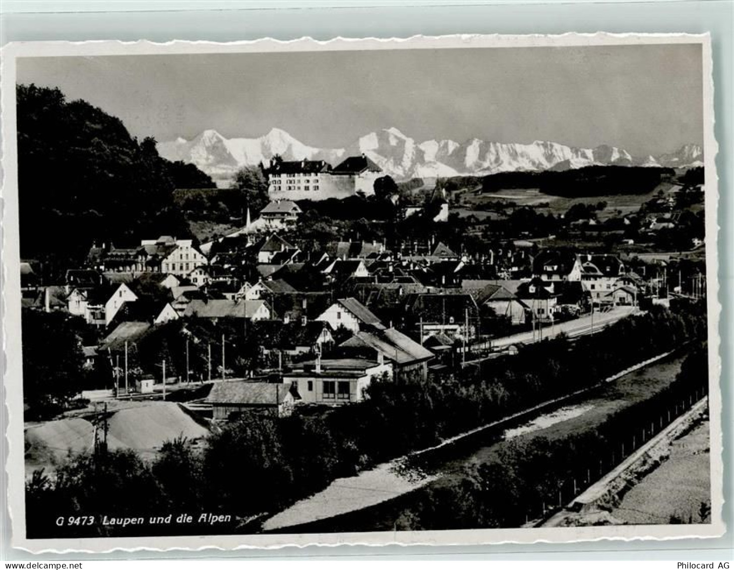 3177 Laupen BE Gebrauchsspuren Laupen und die Alpen - 13132673