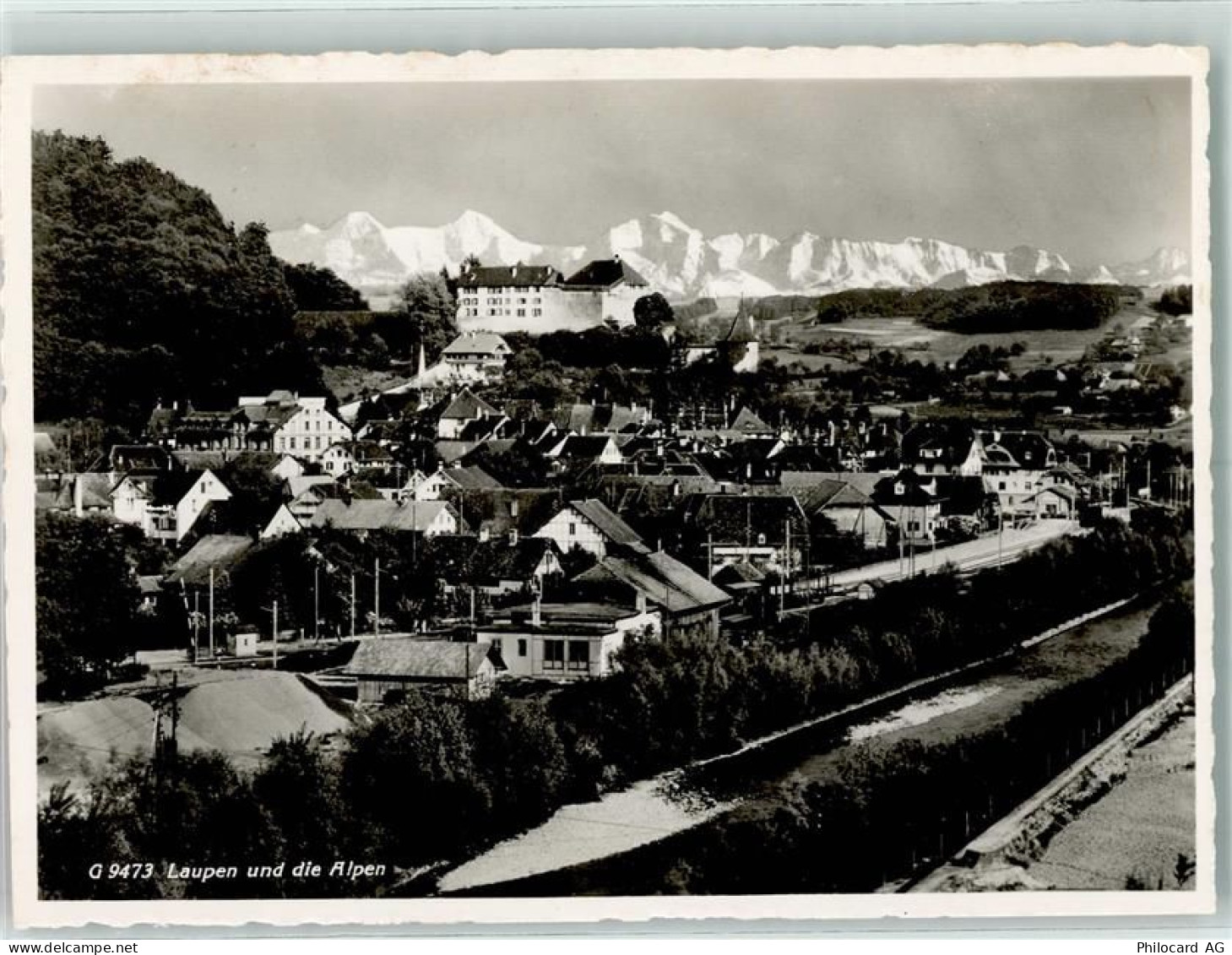 3177 Laupen BE Gebrauchsspuren Laupen und die Alpen - 13132674