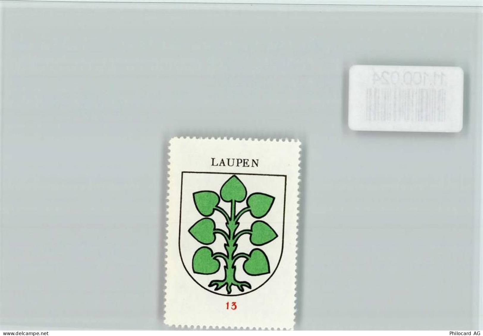 3177 Laupen BE - Vignette Wappen Kaffee Hag ca 1920-1940 - 11100024