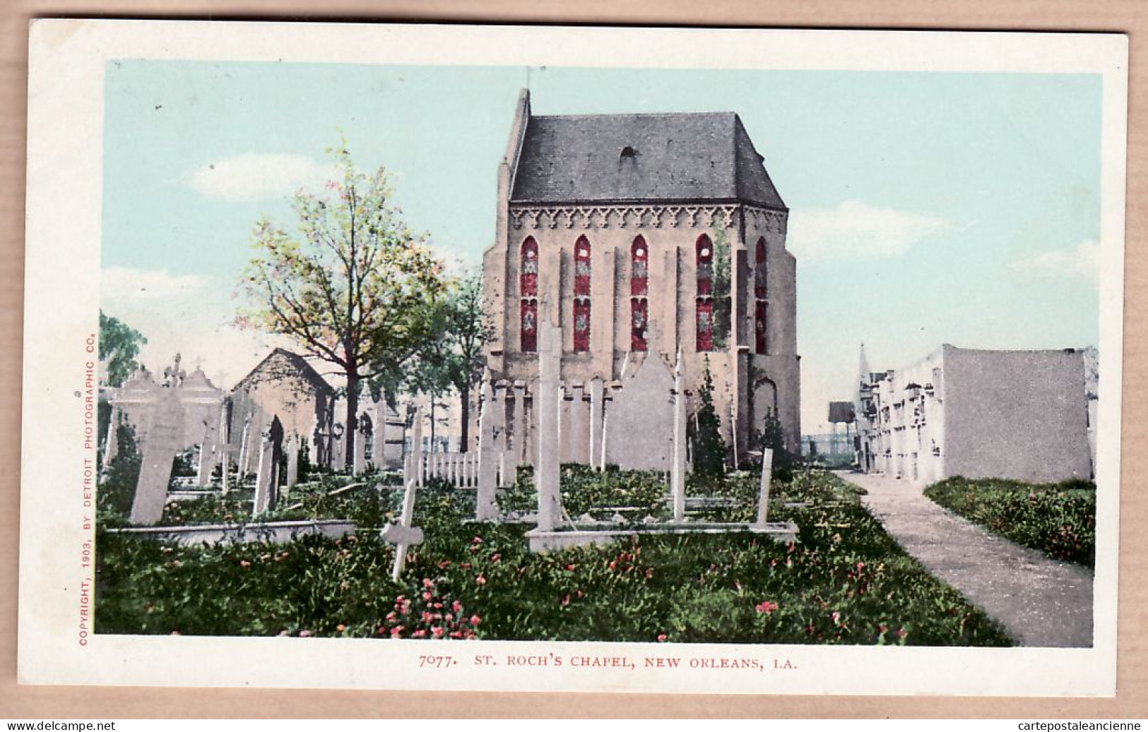 31780 /  ◉  NEW-ORLEANS Louisiana-LA SAINT-ROCH'S Chapel Copyright 1903 By DETROIT PHOTOGRAPHIC Co N°7077