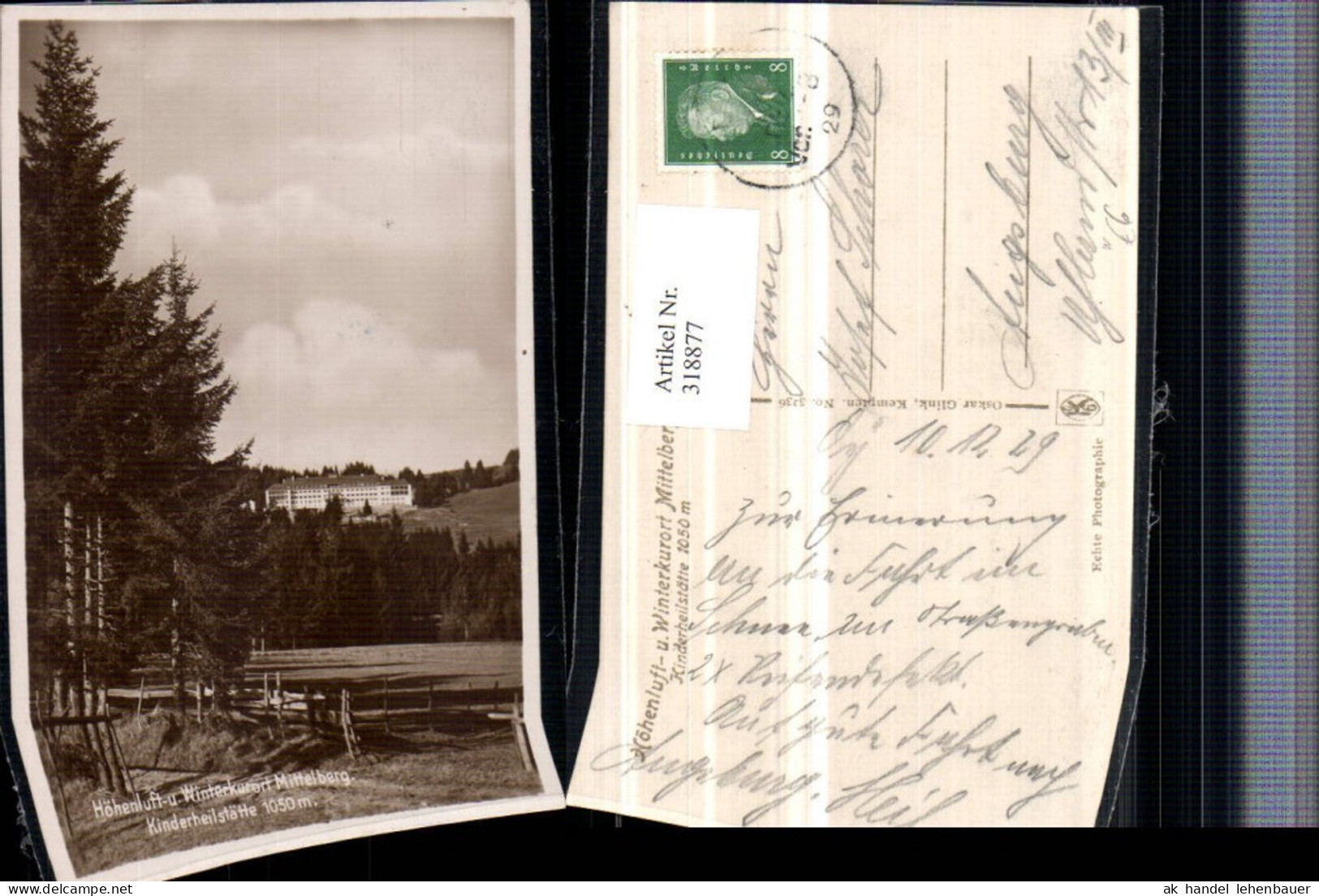 318877,Mittelberg Oy-Mittelberg Kinderheilstätte