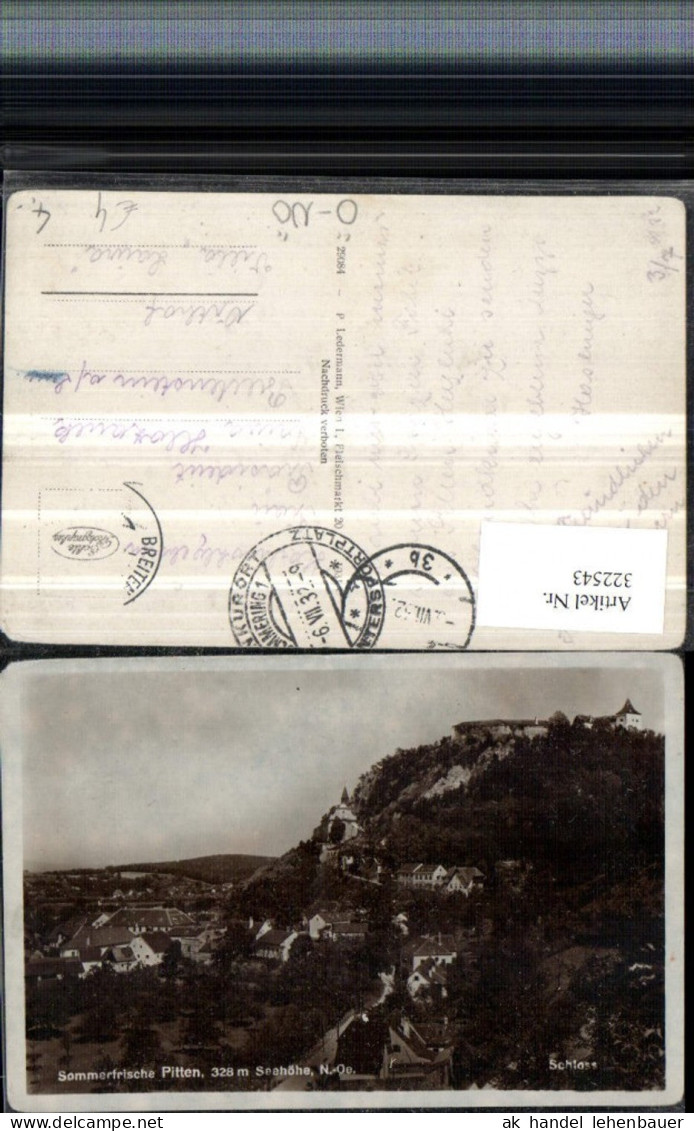 322543,Pitten Totale m. Schloss
