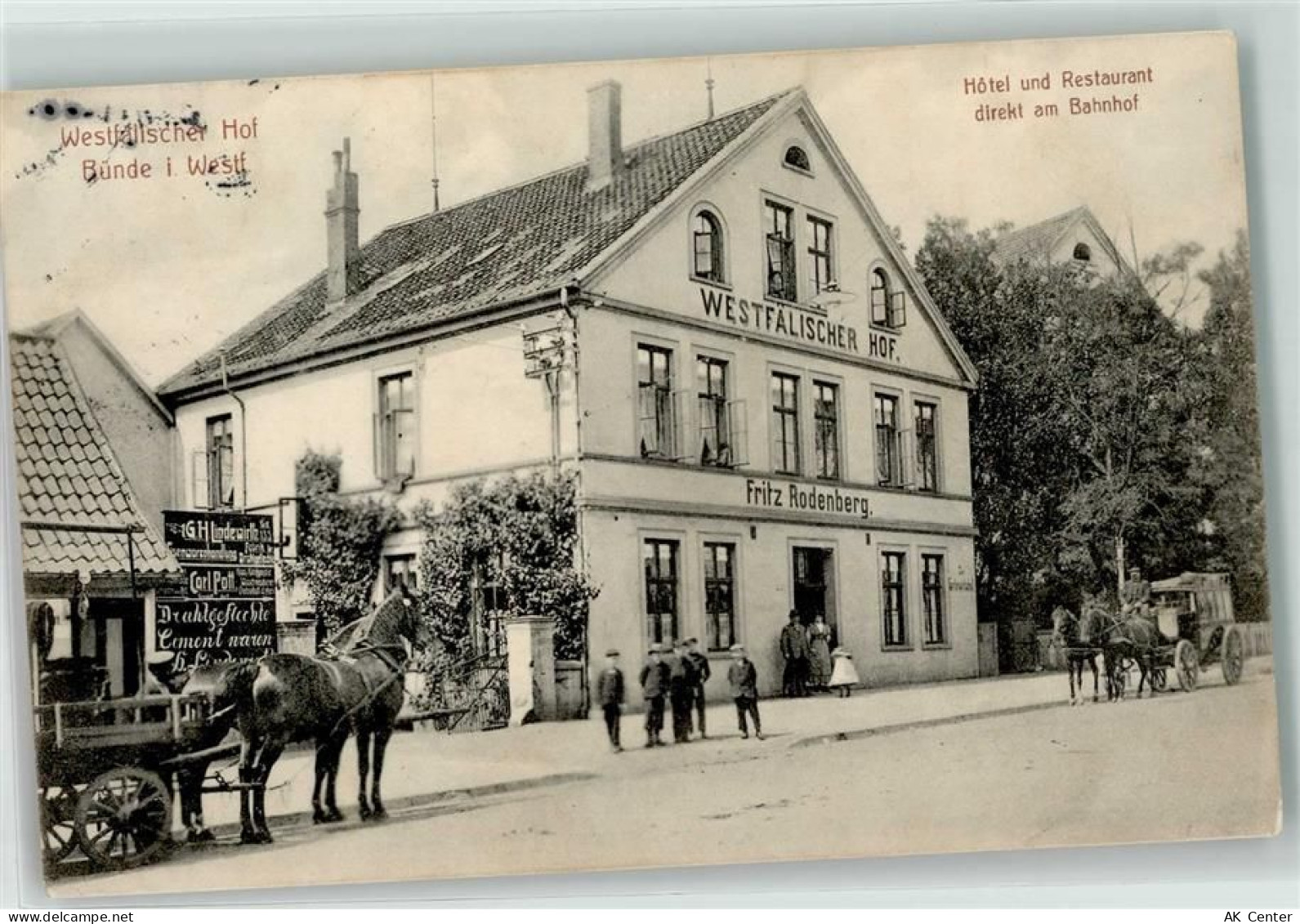 32257 W4980 Bünde 1912 - Gasthaus Westfälischer Hof Fritz Rodenberg Kuts... - 13610299