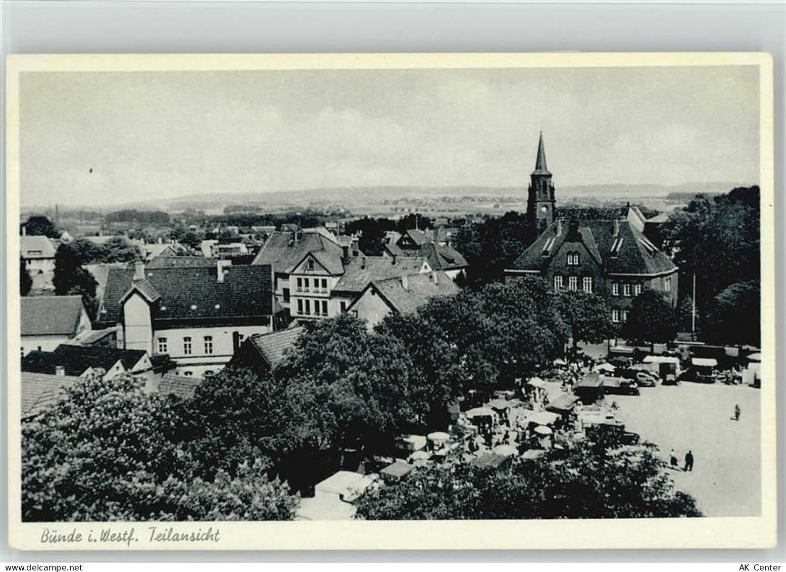 32257 W4980 Bünde - Marktszene Kirche - 10019198