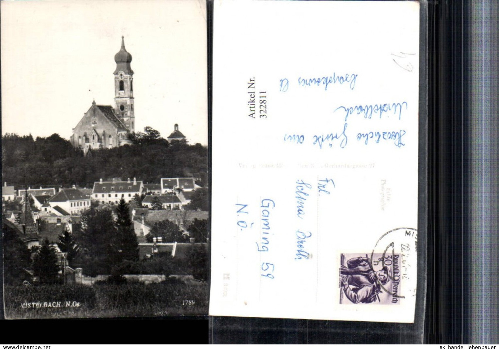 322811,Mistelbach Teilansicht Kirche