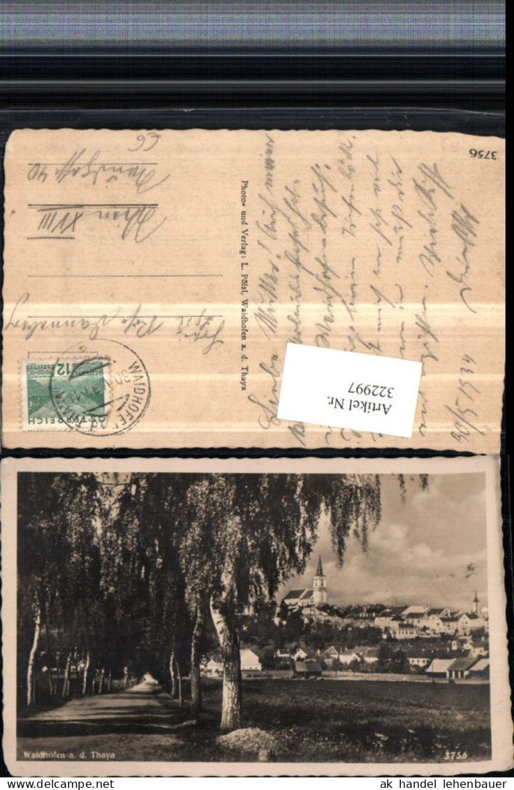 322997,Waidhofen an d. Thaya Teilansicht Wegpartie