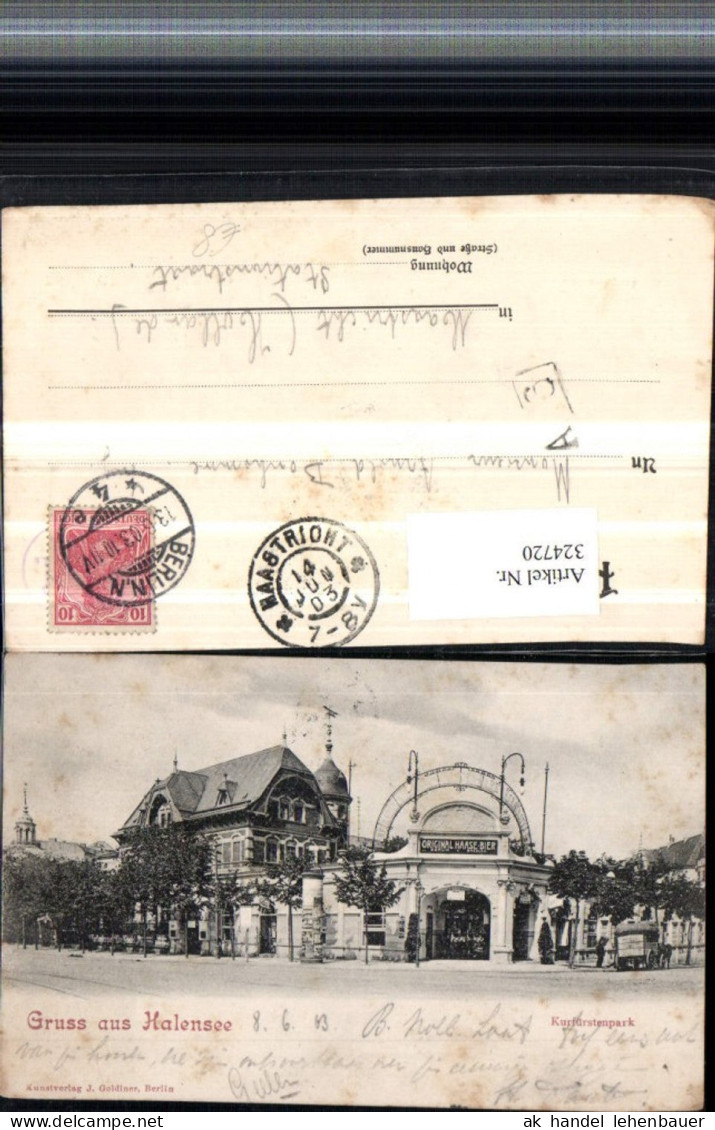 324720,Berlin Gruß aus Halensee Kurfürstenpark