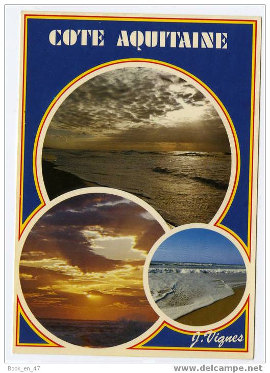 {32482} Côte Aquitaine , multivues . Editions Vignes. " en baisse "