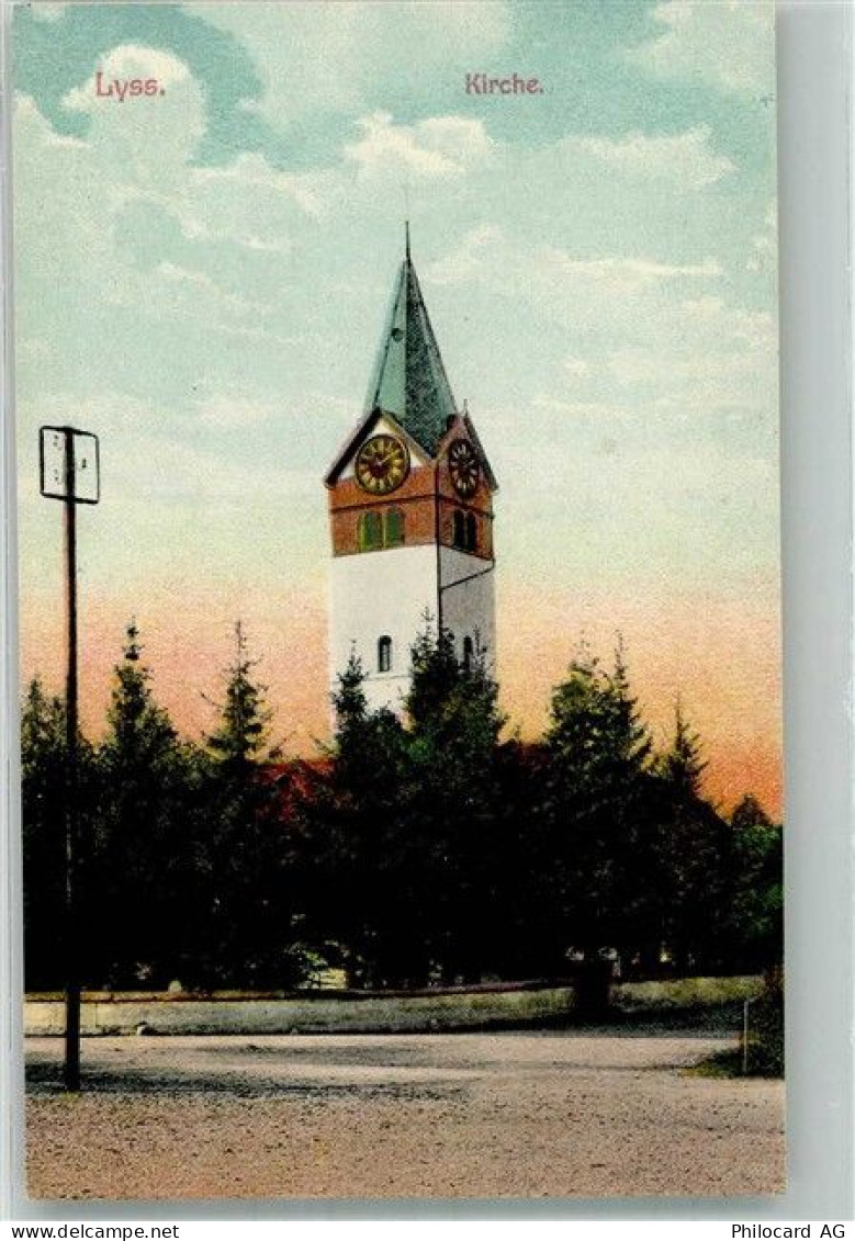3250 Lyss Foto AK Kirche - 38221937