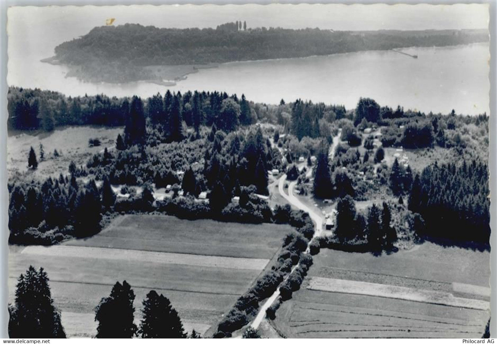 3250 Lyss Hardern - Fliegeraufnahme See Camping - 50565971