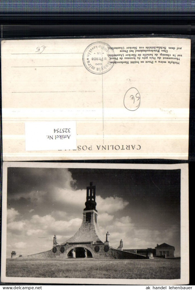 325754,Friedensdenkmal b. Prace auf d. Schlachtfeld von Slavkov Austerlitz