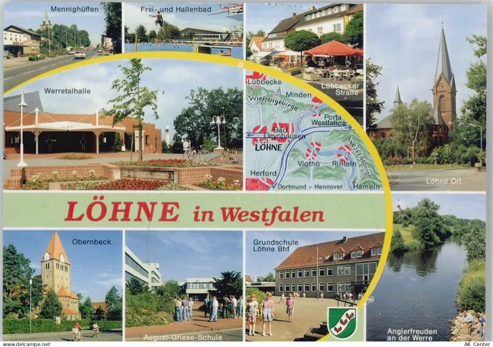 32584 W4972 Löhne - Mennighüffen Freibad Hallenbad Werratalhalle Obernbe... - 10052081