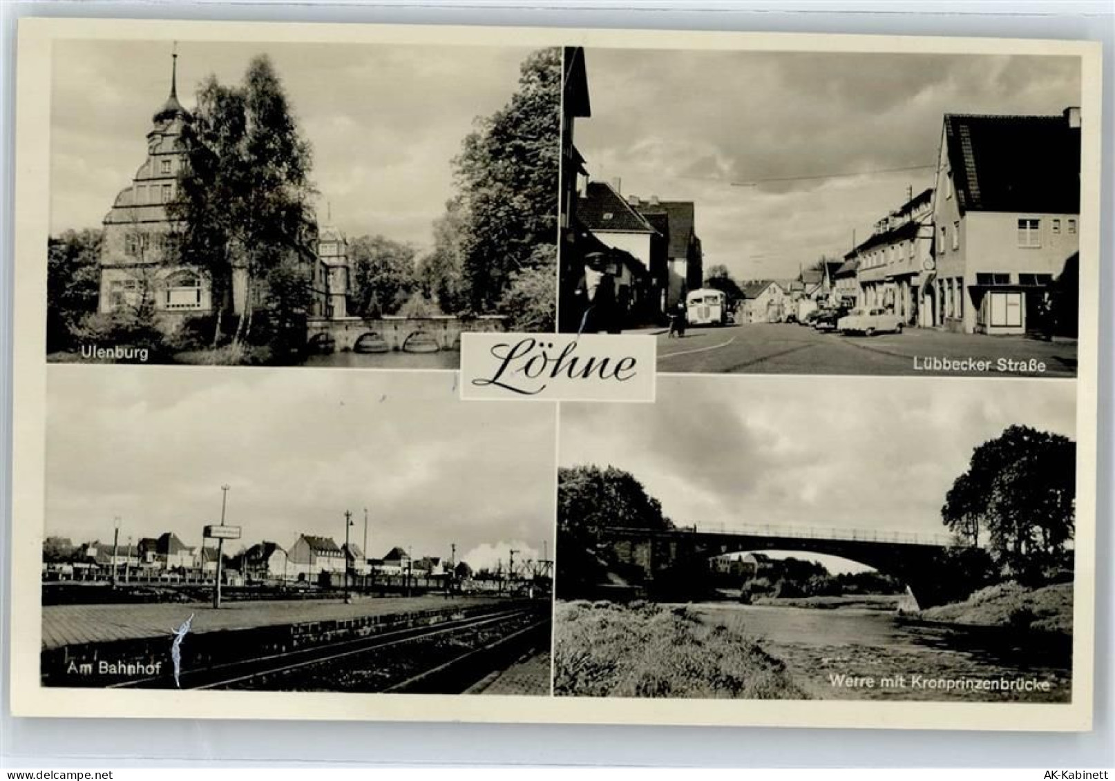 32584 W4972 Löhne - Ulenburg, Lübbecker Straße, Am Bahnhof, Werre mit Kr... - 50944411