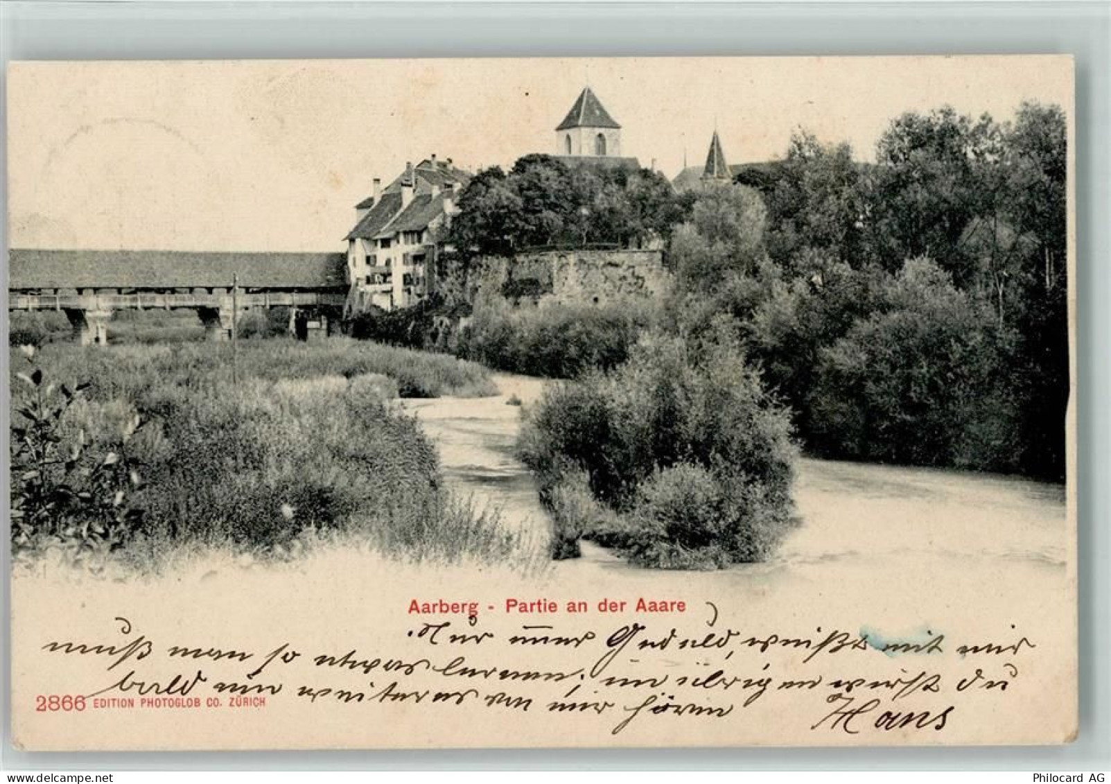 3270 Aarberg - 1904 Partie an der Aare - 13113561