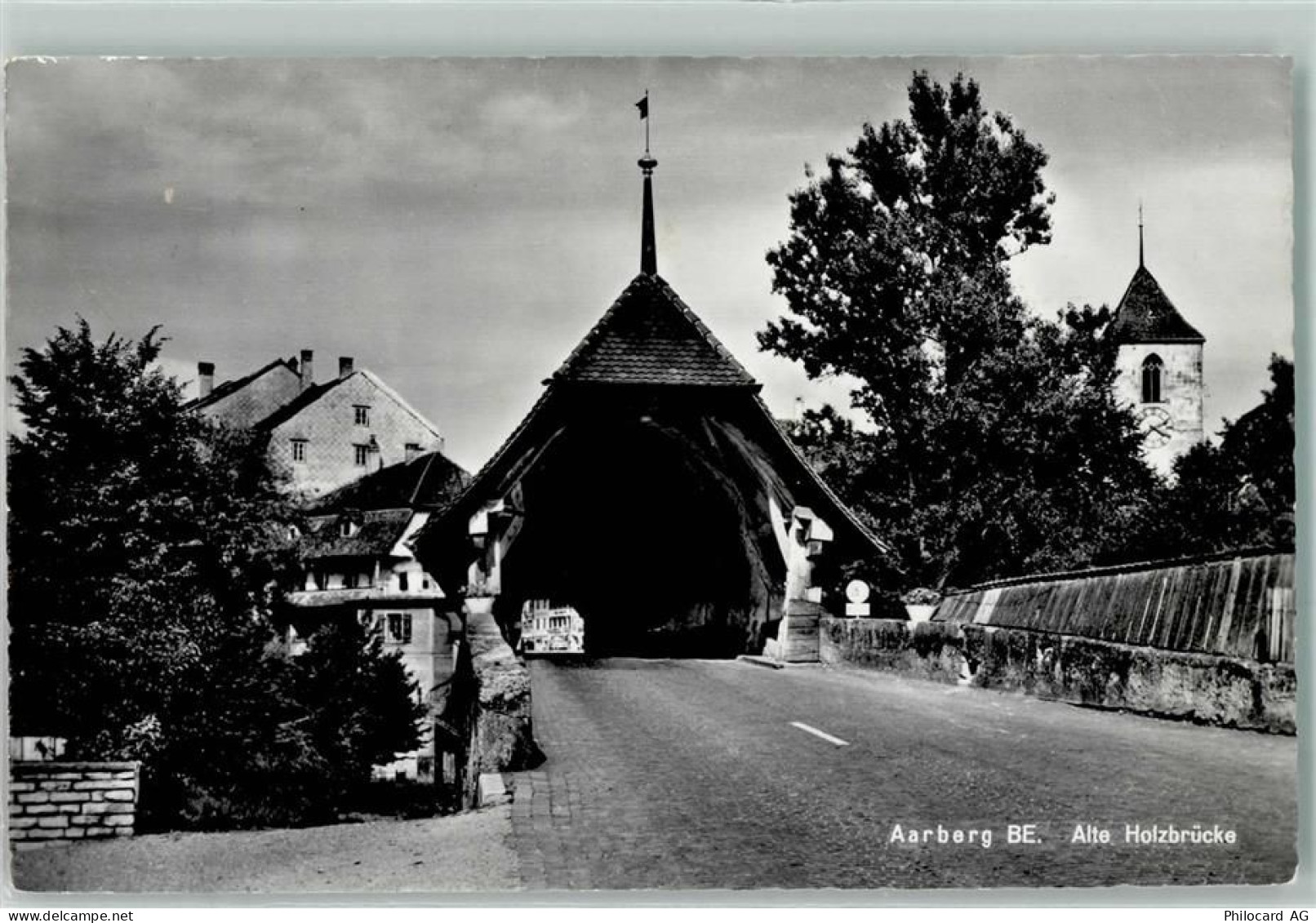 3270 Aarberg - Alte Holzbrücke Fahne - 10497574