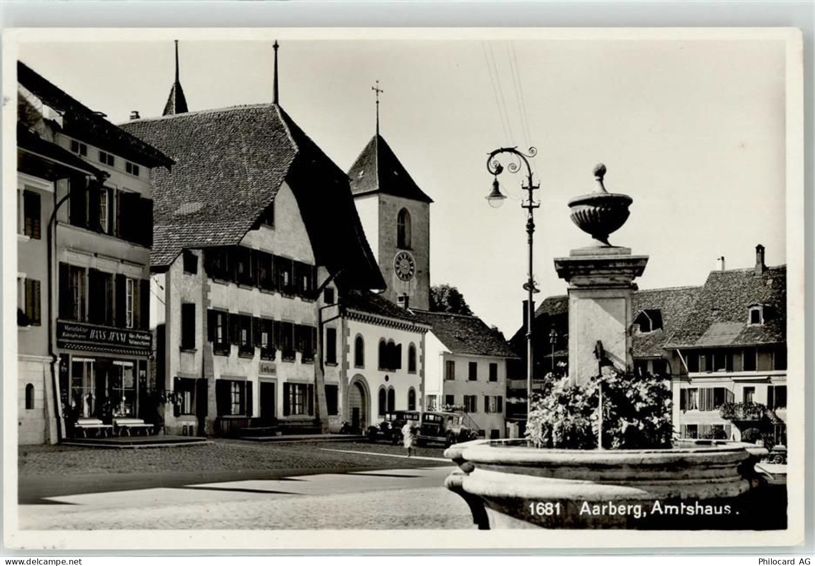 3270 Aarberg - Kirche Brunnen Amtshaus - 52172718