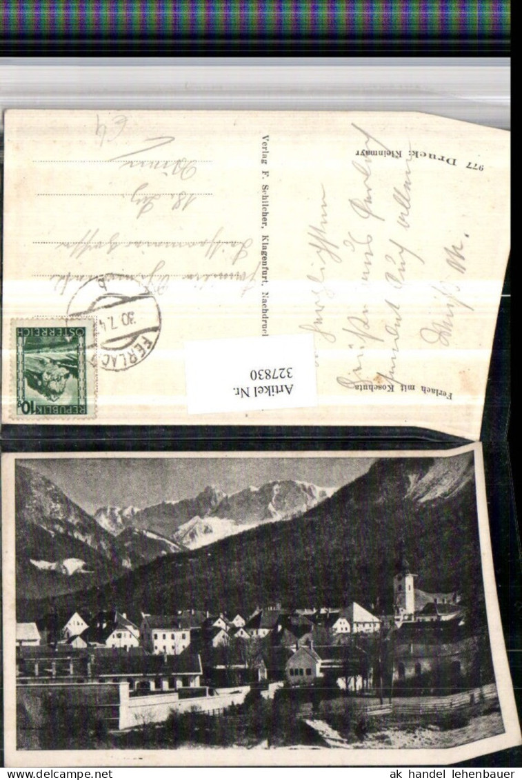 327830,Ferlach Totale m. Koschuta Bergkulisse