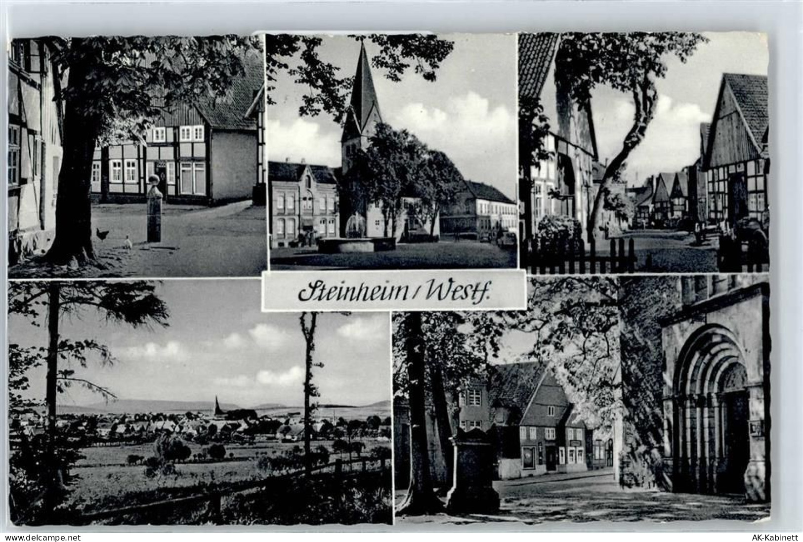 32839 W4939 Steinheim , Westf - Kirche, Ortspartie, Gesamtansicht - 51049840