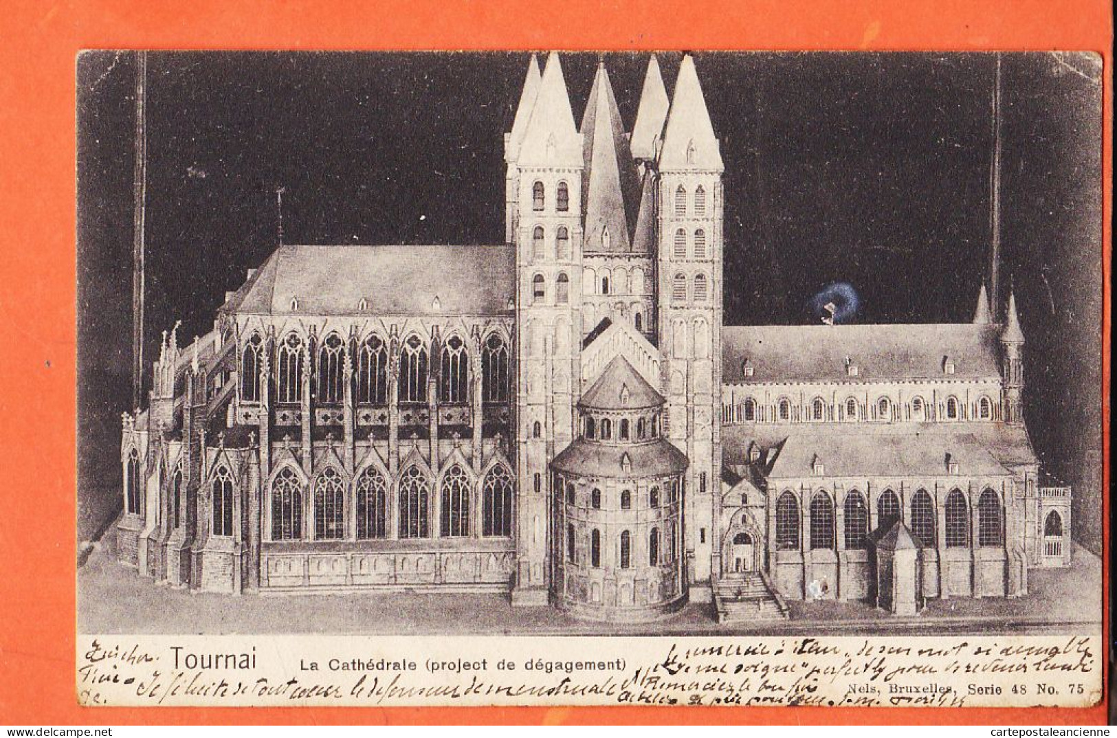 32938 ◉ TOURNAI Henegouwen Doornik ◉ Cathedrale Project Dégagement ◉ 1905 à John HAMON Kasteel Gemert