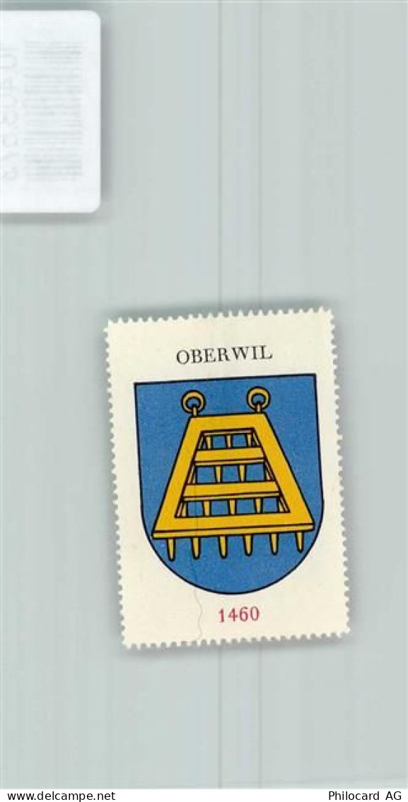 3298 Oberwil b. Büren - Vignette Wappen Kaffee Hag ca 1920-1940 - 10408573