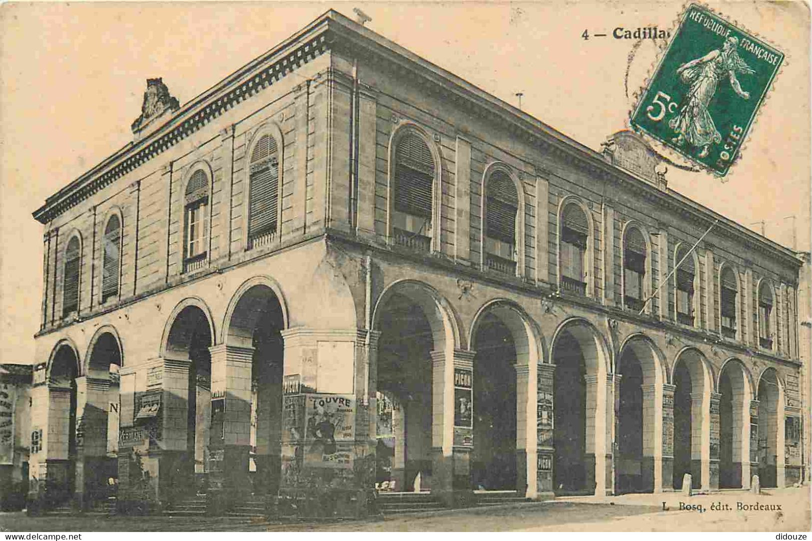 33 - Cadillac - CPA - Oblitération de 1902 - Voir Scans Recto-Verso