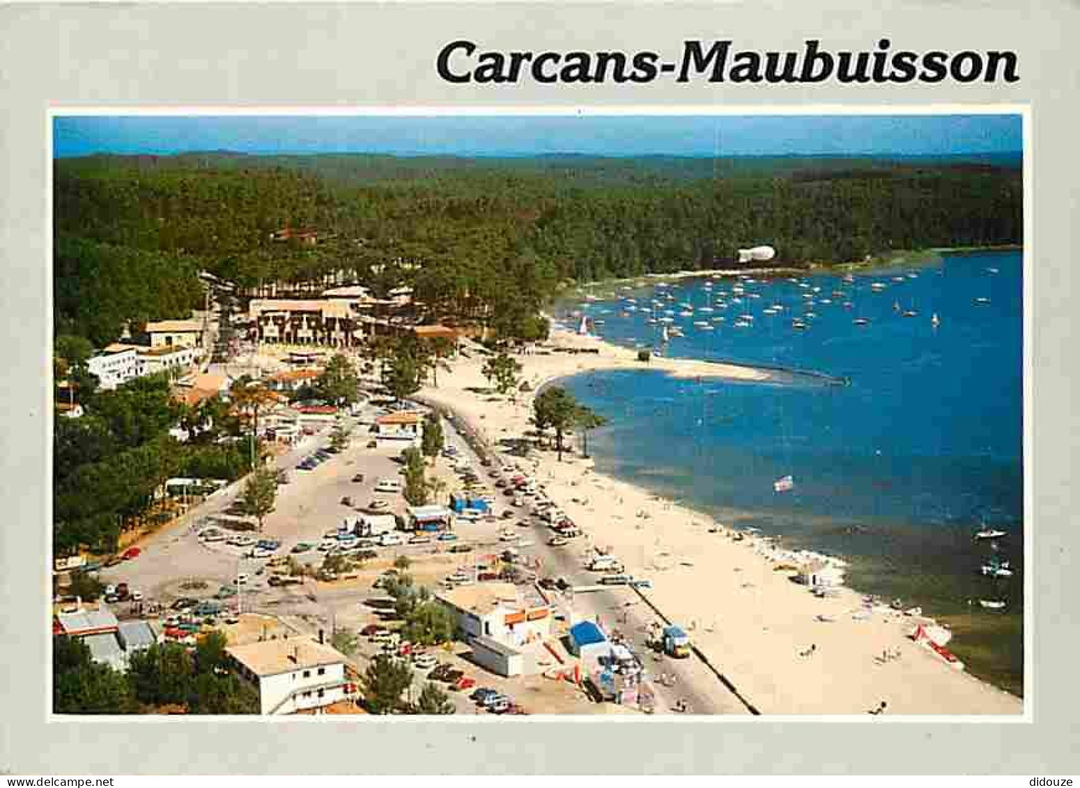 33 - Carcans - Maubuisson - Sur le plus grand lac de France - Vue aérienne - Flamme Postale - CPM - Voir Scans Recto-Ver