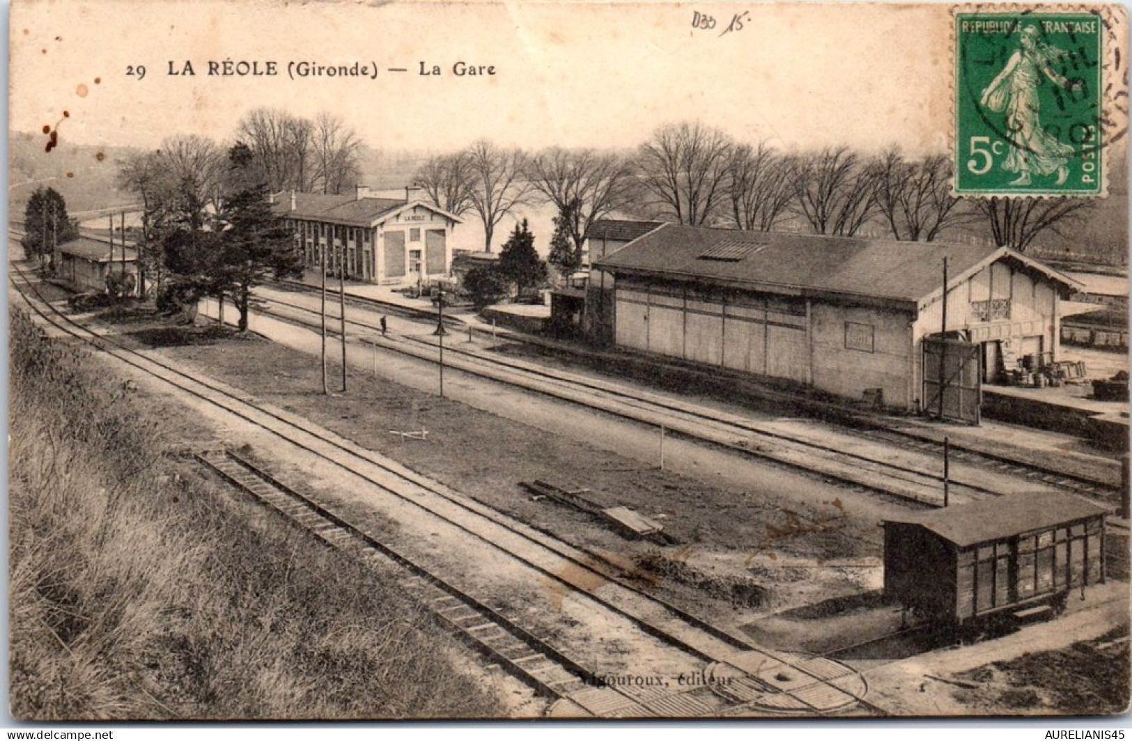 33 LA REOLE - la gare.