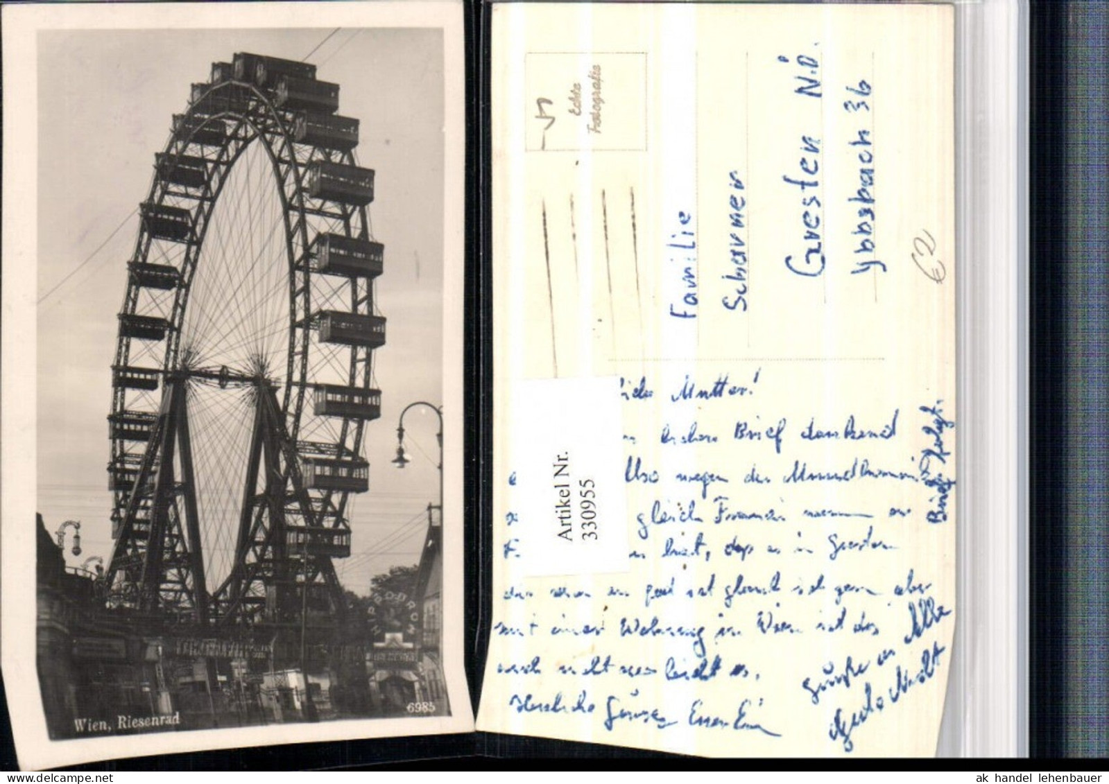 330955,Wien Leopoldstadt Prater Riesenrad