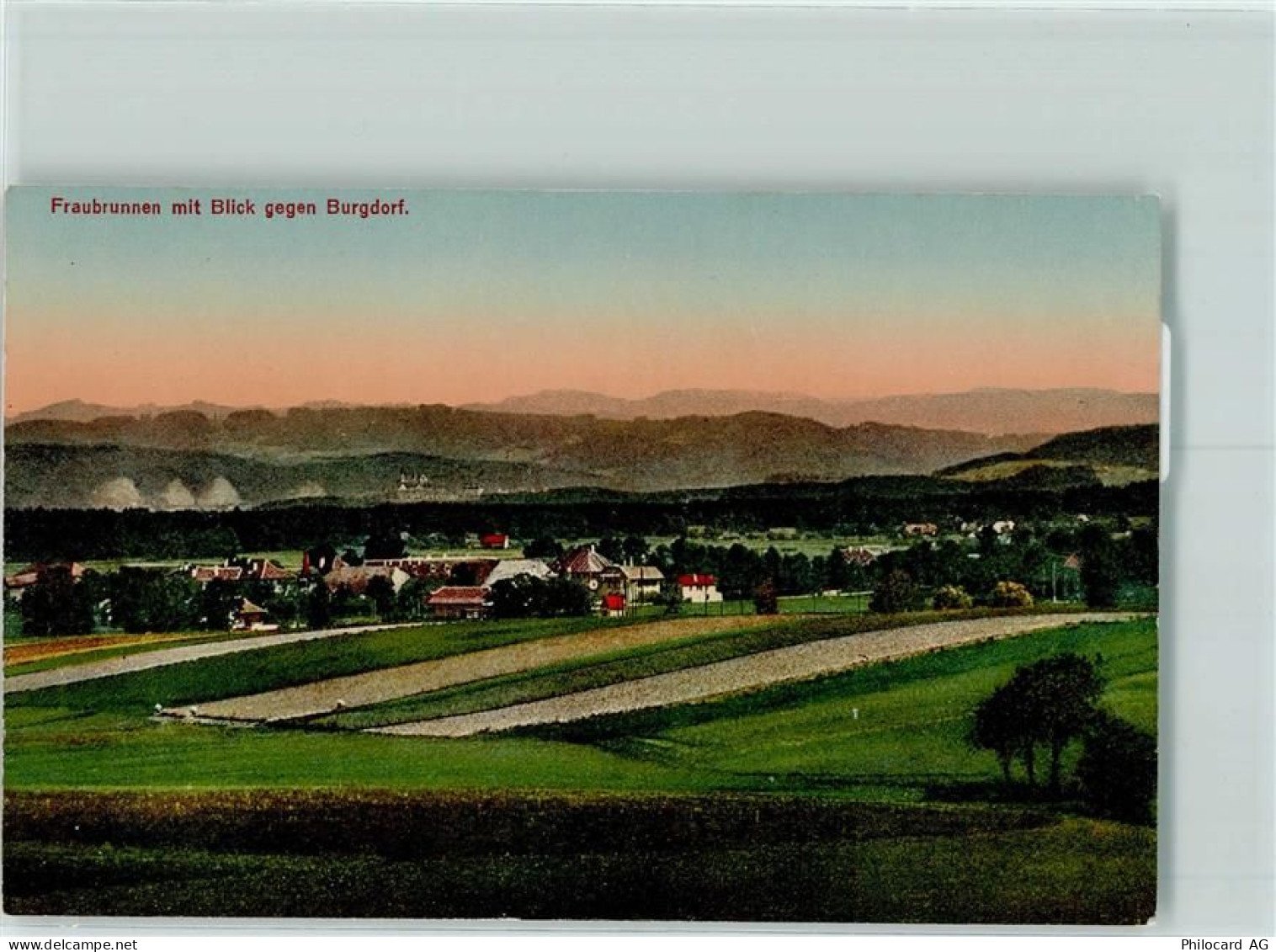 3312 Fraubrunnen - Blick gegen Burgdorf Solothurn - Bern - Bahn - 13132357