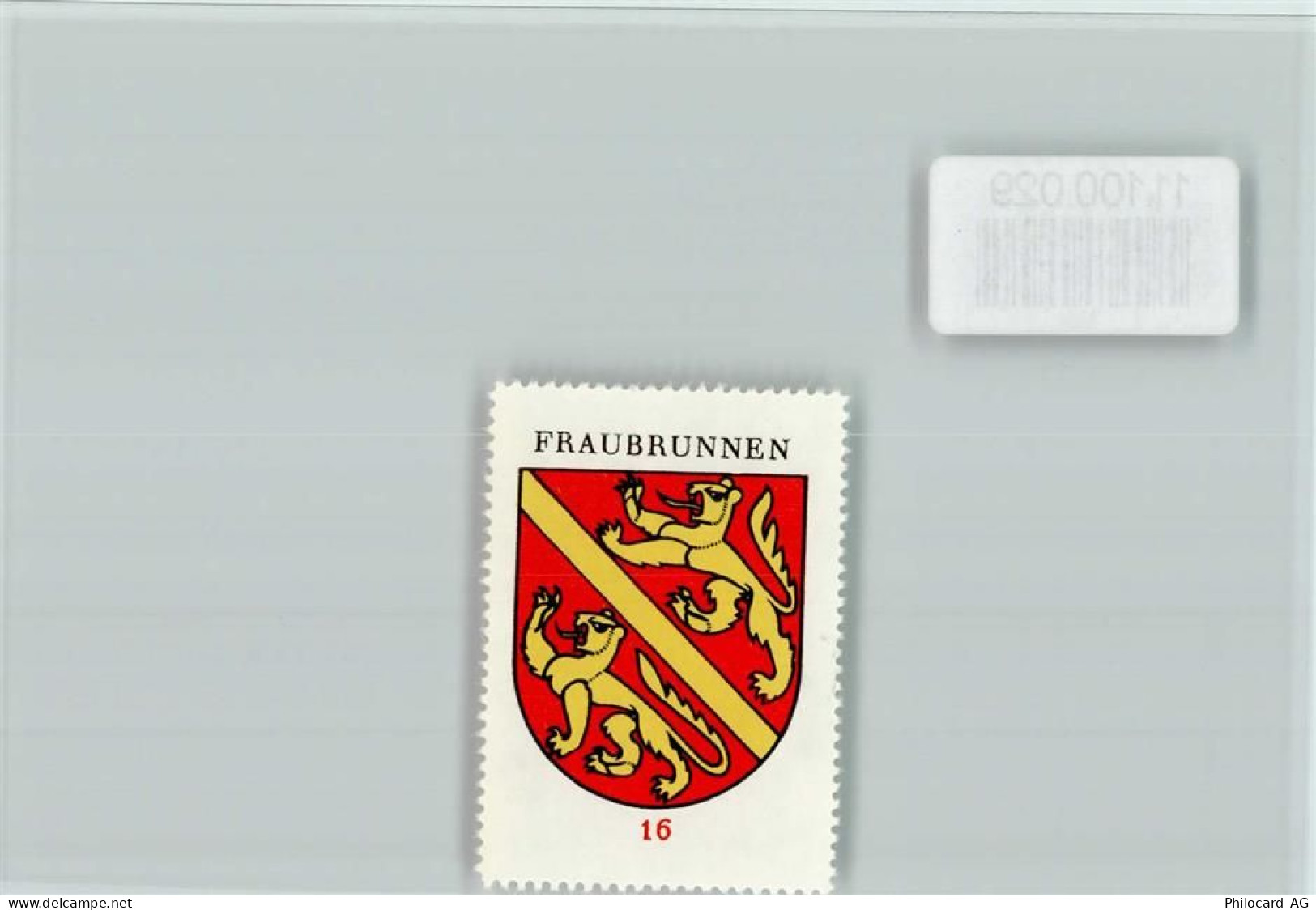 3312 Fraubrunnen - Vignette Wappen Kaffee Hag ca 1920-1940 - 11100029