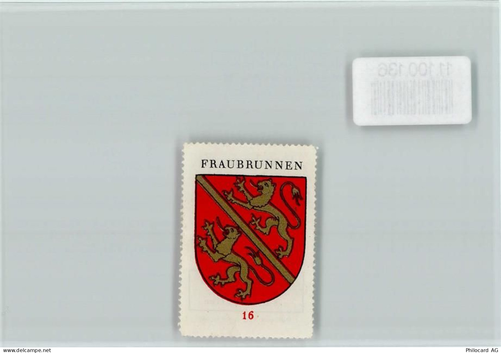 3312 Fraubrunnen - Vignette Wappen Kaffee Hag ca 1920-1940 - 11100136