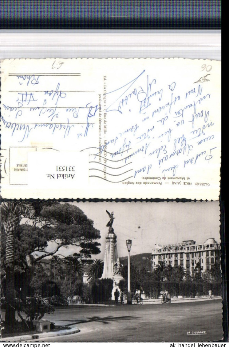 331531,Provence-Alpes-Cote d'Azur Alpes-Maritimes Nice Nizza Promenade des Anglais et Monument