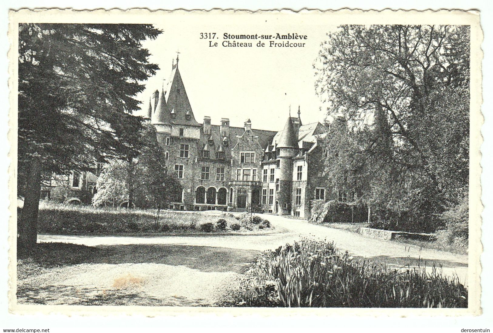 3317. Stoumont-sur-Amblève / Le château de Froidcour [Arduenna Dessart kaastel van la Gleize Froidcourt de Harenne]