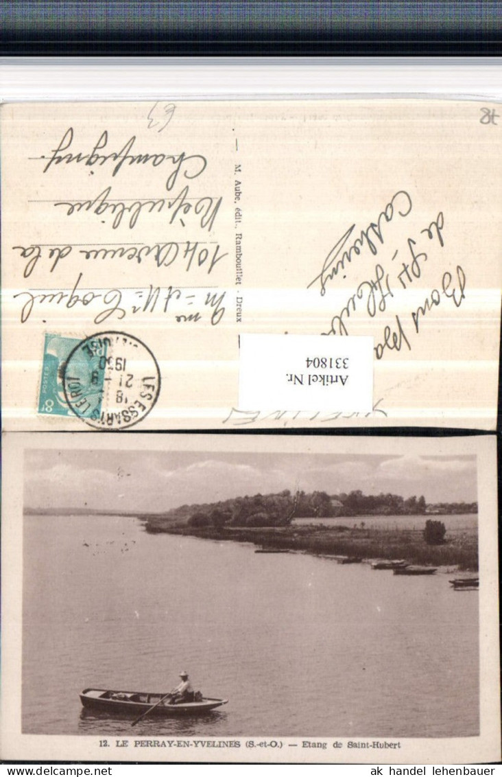 331804,Ile-de-France Yvelines Le Perray-en-Yvelines Etang de Saint-Hubert See Ruderboot