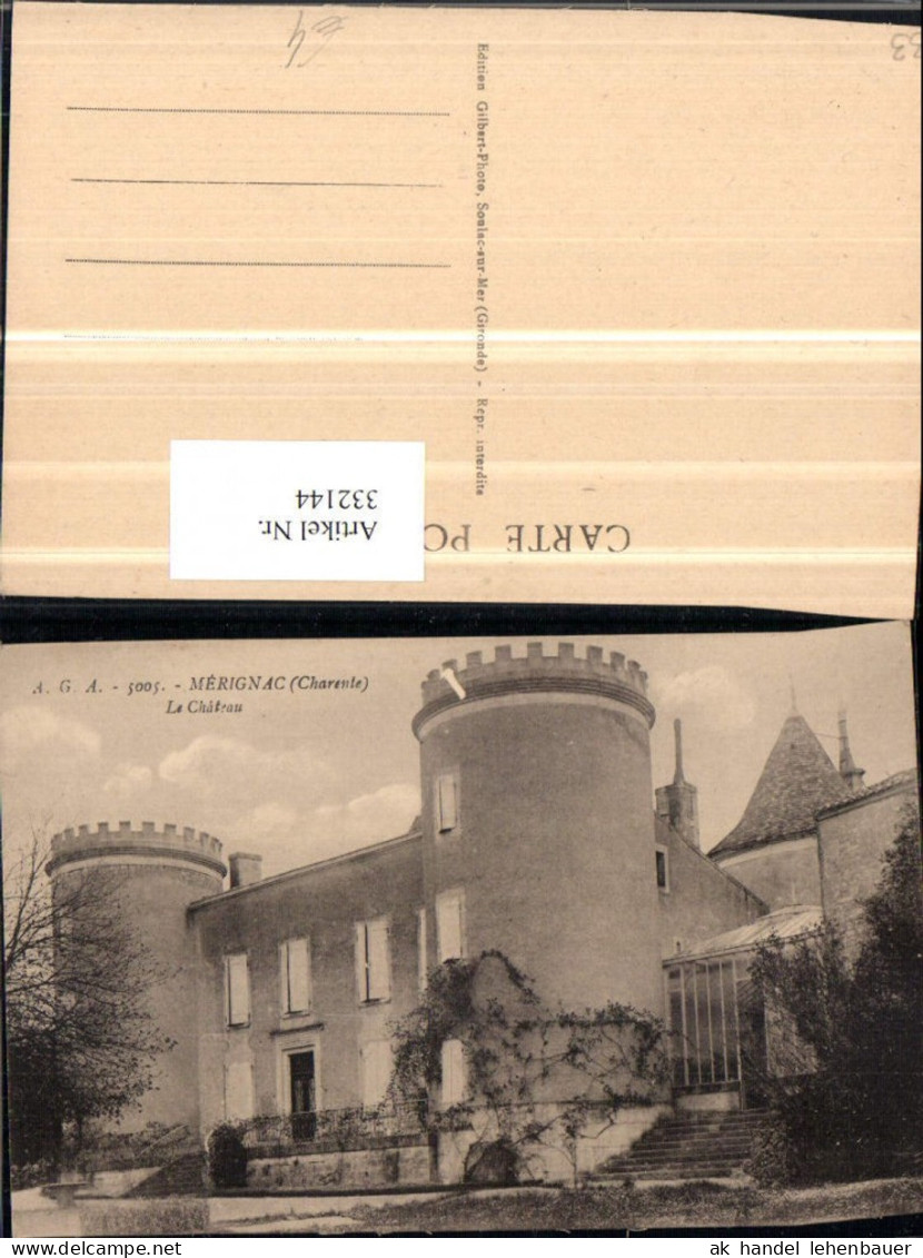 332144,Aquitanien Gironde Merignac Le Chateau Schloss