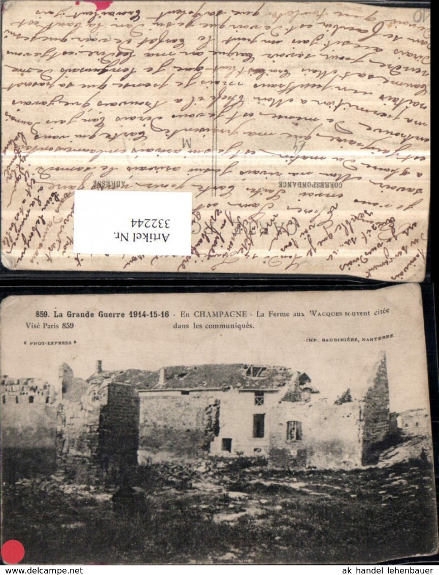 332244,Champagne-Ardenne Aube Champagne Grande Guerre Zerst&ouml;rte H&auml;user