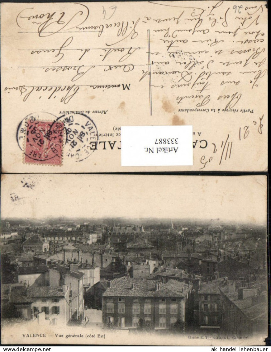 333887,Rhone-Alpes Drome Valence Vue generale Totale