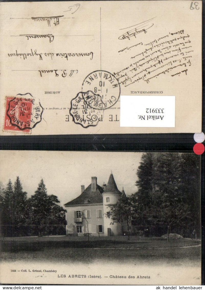 333912,Rhone-Alpes Isere Les Abrets Chateau des Abrets Schloss