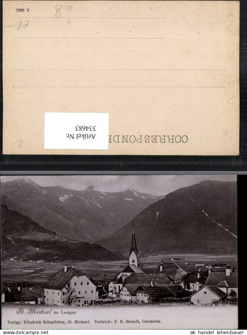 334683,St. Michael im Lungau Teilansicht Bergkulisse