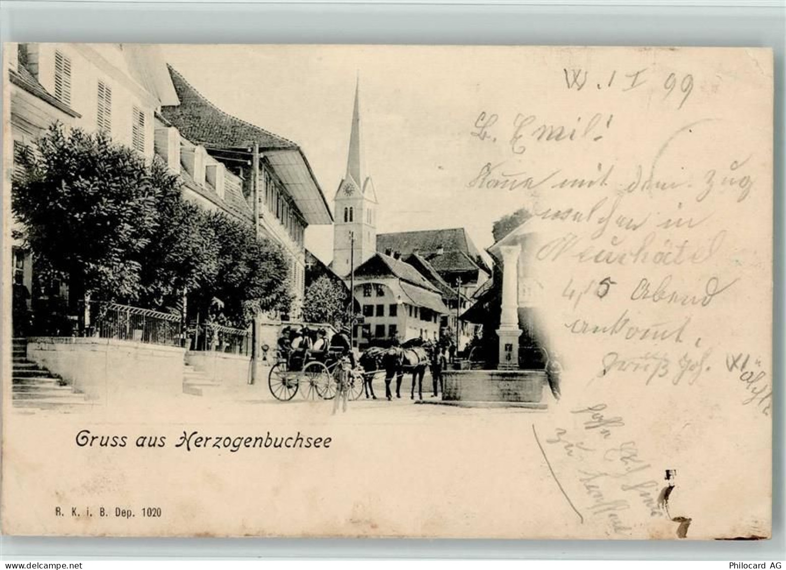 3360 Herzogenbuchsee - 1899 Pferdekutsche - 13113828