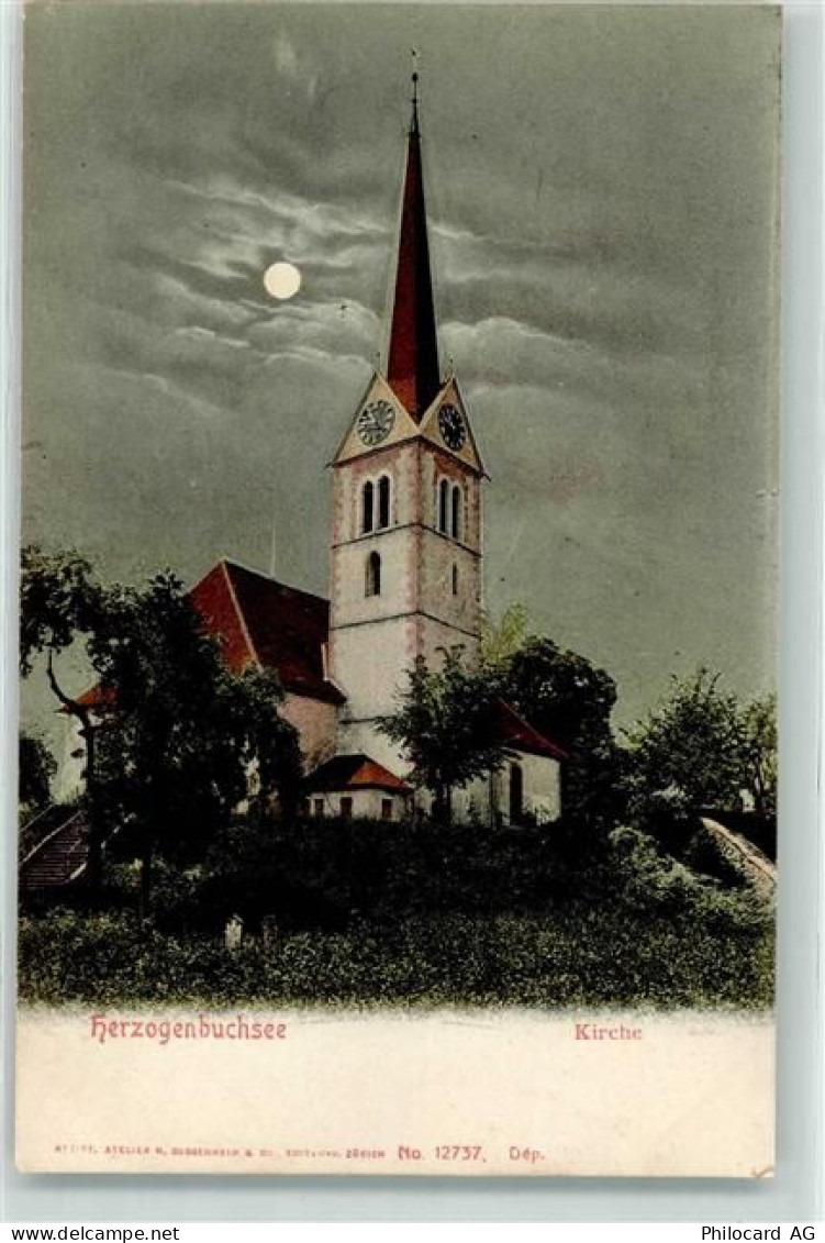 3360 Herzogenbuchsee 1907 Mondschein Kirche - 10611272