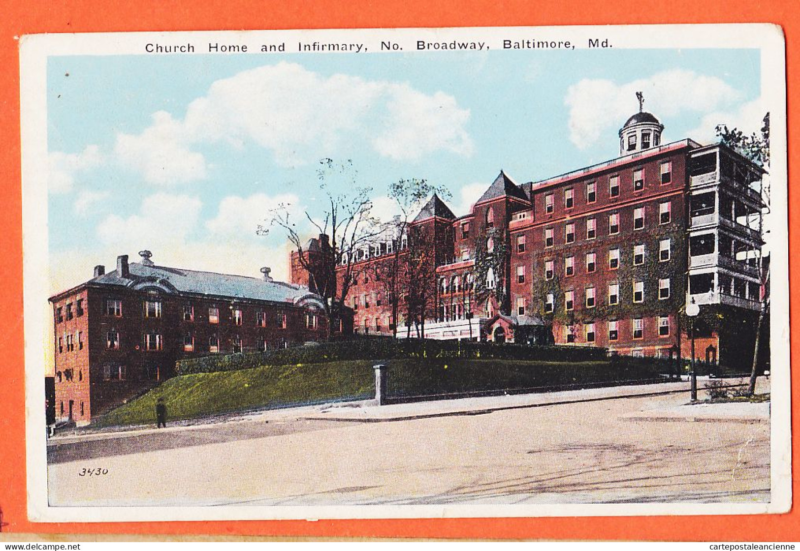 33616 ◉ BALTIMORE MD-Maryland ◉ Church Home and Infirmary No. BROADWAY 1925 à Veuve LEGER Le Havre Published  USA