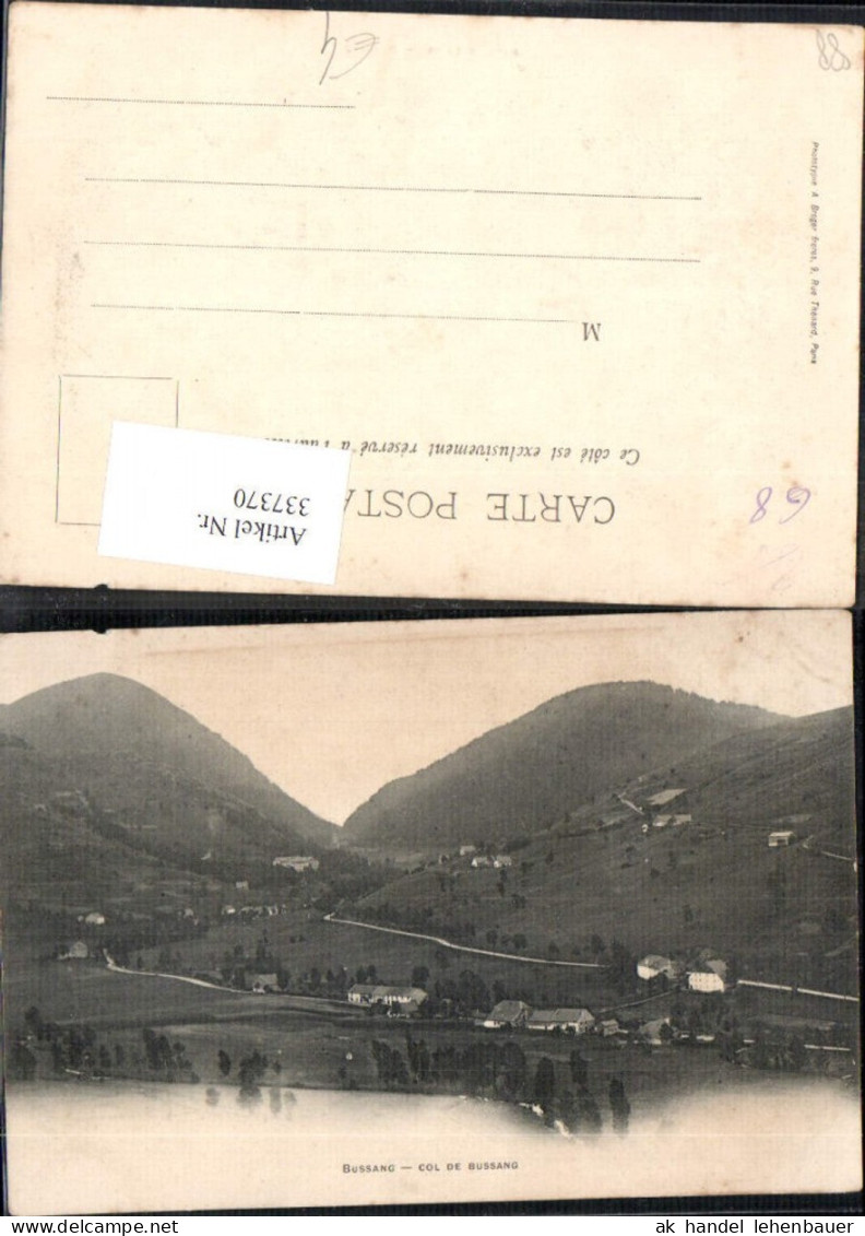 337370,Lothringen Vosges Bussang Col de Bussang