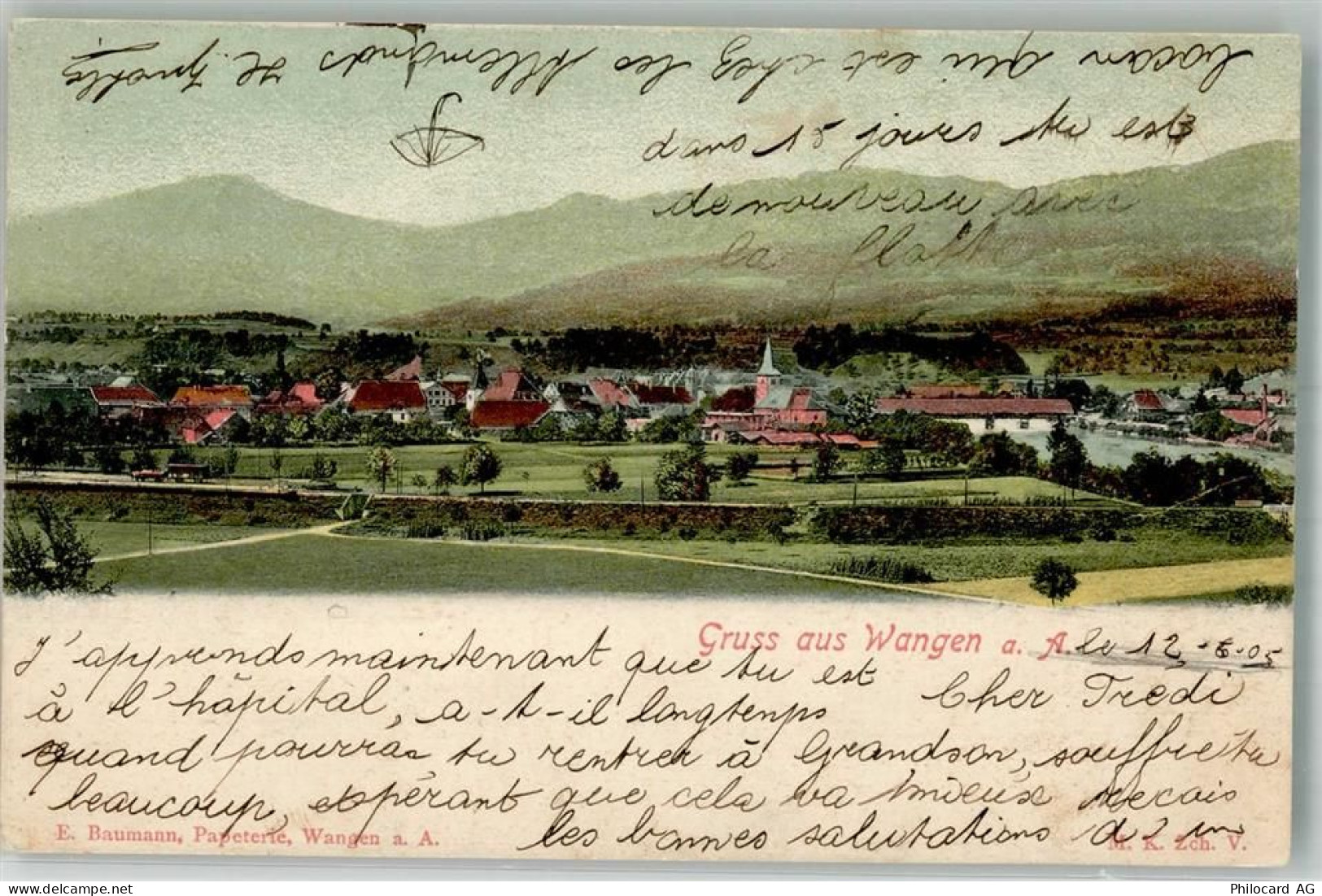 3380 Wangen an der Aare 1905 Foto AK - 10741533