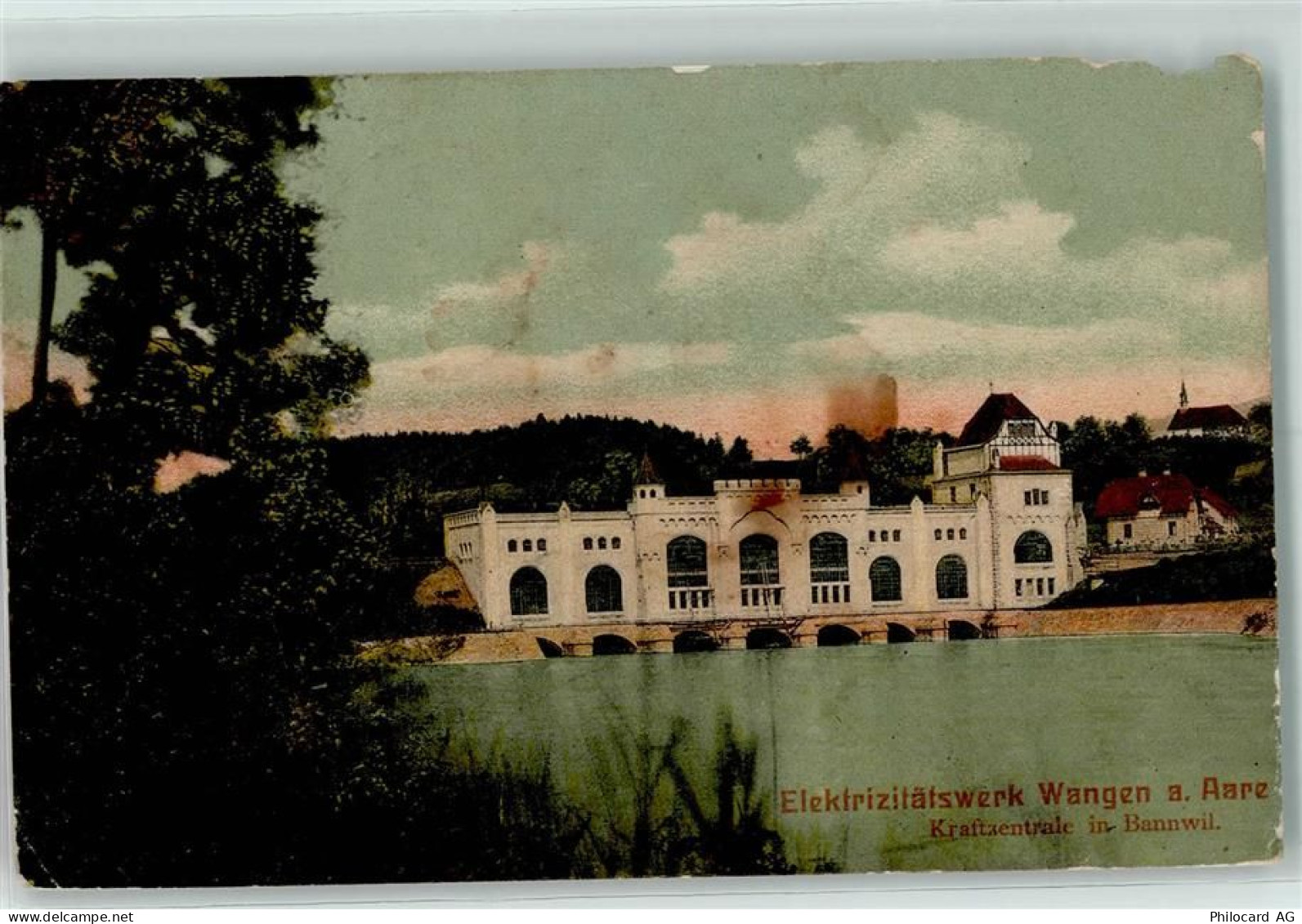 3380 Wangen an der Aare 1907 Gebrauchsspuren Elektrizitätswerk - 10217826