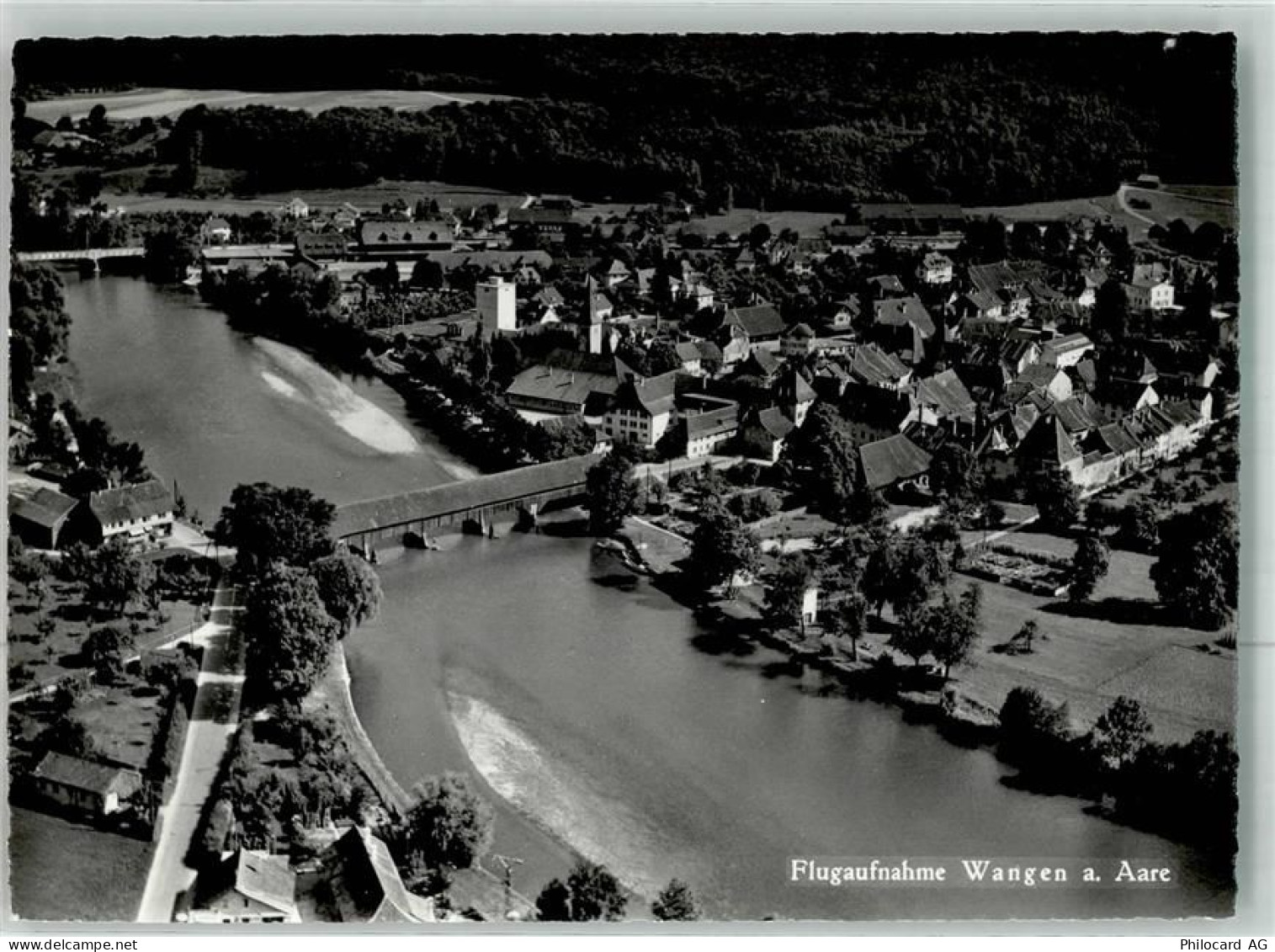 3380 Wangen an der Aare Foto AK Fliegeraufnahme - 38022214