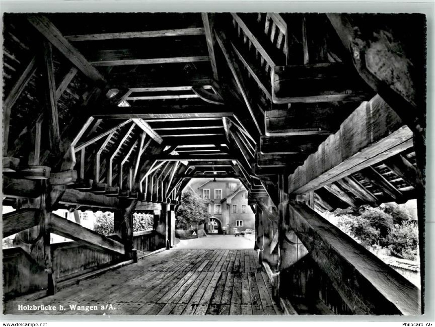 3380 Wangen an der Aare Foto AK Holzbrücke - 38022224